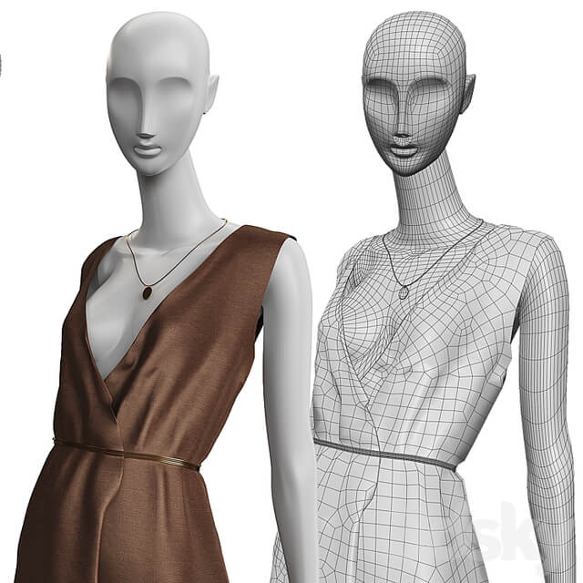 Women&#39;s clothing on mannequins