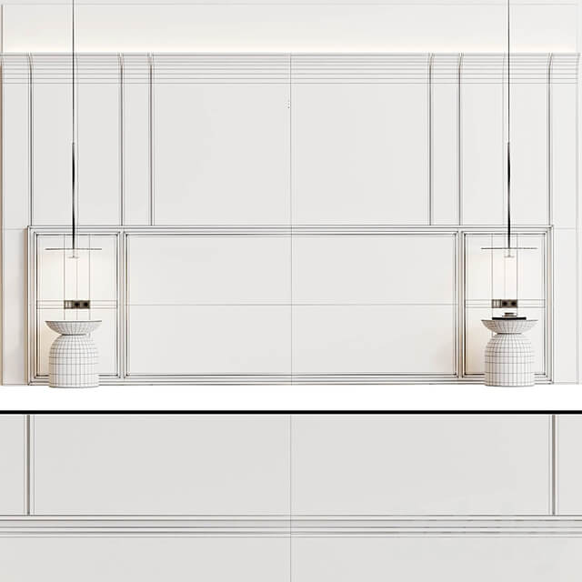Decorative 3D wall panel 007