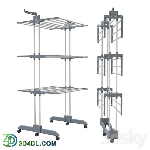 Folding clothes dryer
