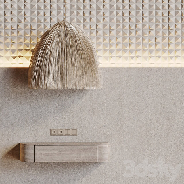 Decorative 3D wall panel 009