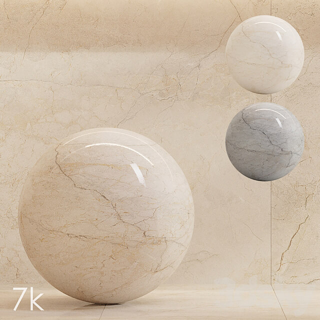 Cifre Ceramica Set 13 Marble Bundle 3 Colors: Cream, Ivory and Pearl / 7k
