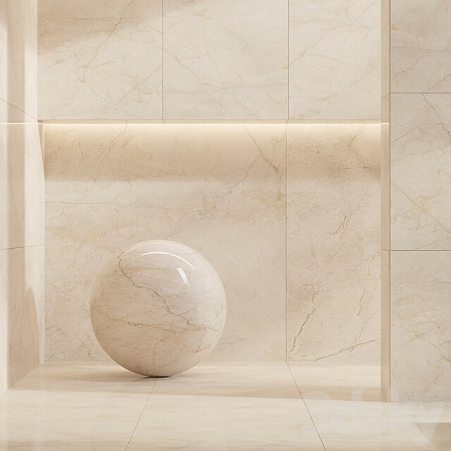 Cifre Ceramica Set 13 Marble Bundle 3 Colors: Cream, Ivory and Pearl / 7k