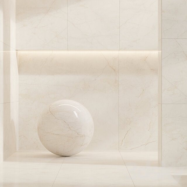 Cifre Ceramica Set 13 Marble Bundle 3 Colors: Cream, Ivory and Pearl / 7k