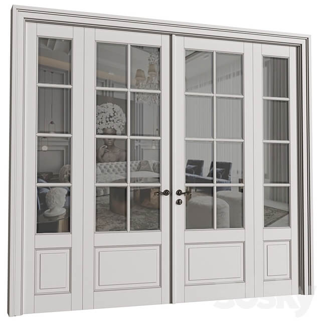 Doors in classical style.Exterior Modern French Doors