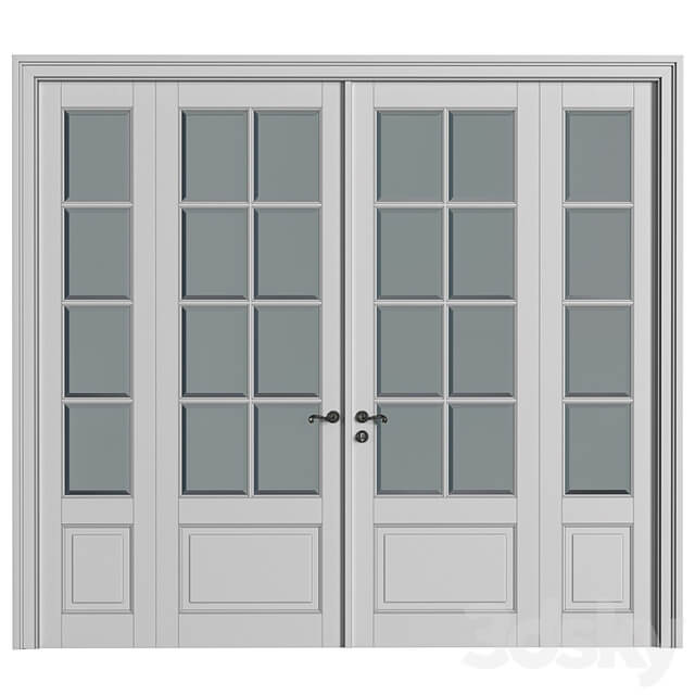 Doors in classical style.Exterior Modern French Doors