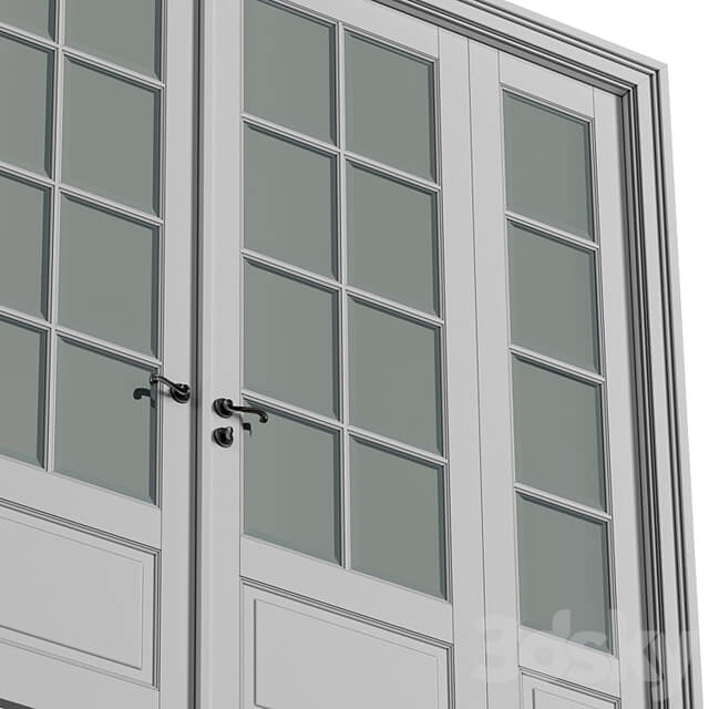 Doors in classical style.Exterior Modern French Doors