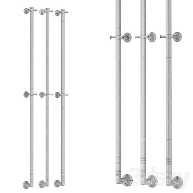 Electric heated towel rail Margaroli Arcobaleno 616CRB 1650 chrome