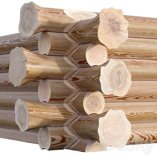 Log cabin (Canadian felling)