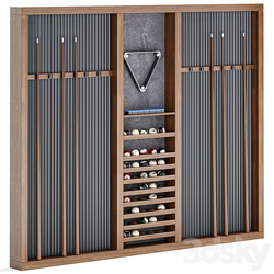 Billiard Wall Rack 