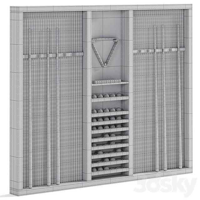 Billiard Wall Rack