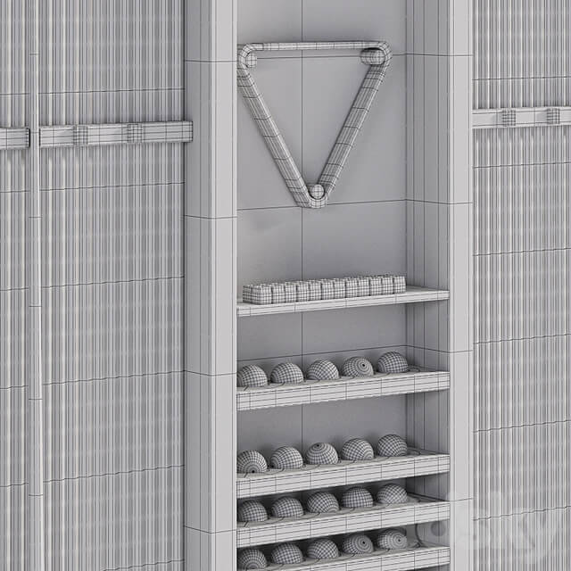 Billiard Wall Rack