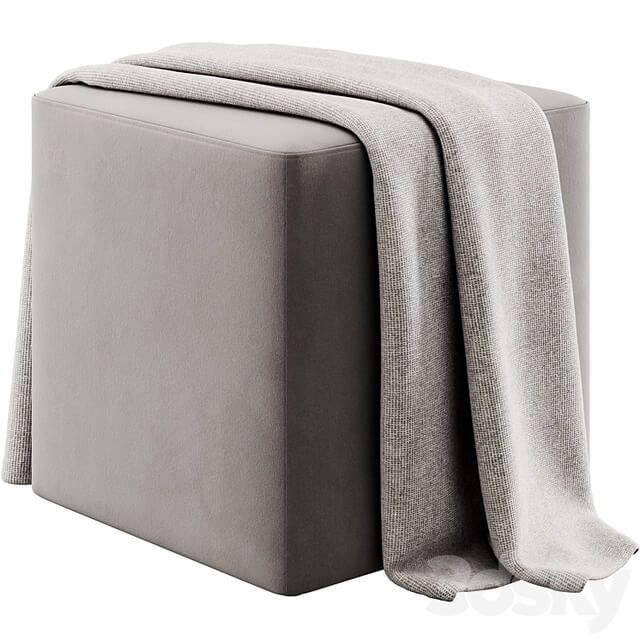 Square pouffe by Irocodesign