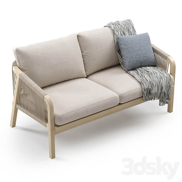Outdoor Garden Woven Lounge 2 seater Sofa by Kettler