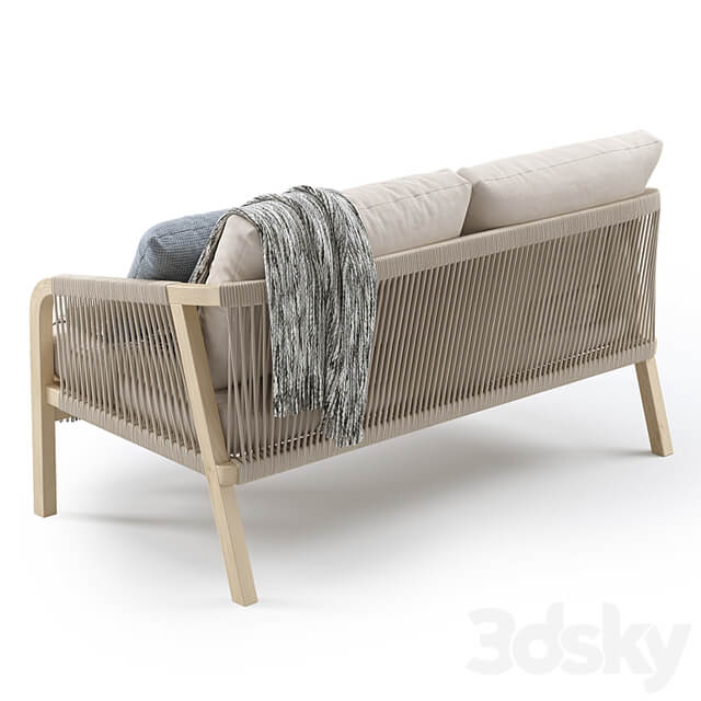 Outdoor Garden Woven Lounge 2 seater Sofa by Kettler