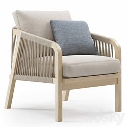 Outdoor Garden Woven Lounge Armchair by Kettler 