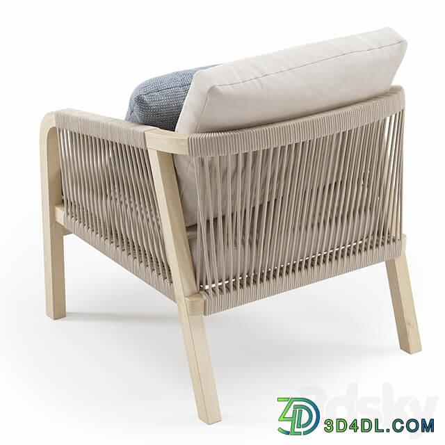 Outdoor Garden Woven Lounge Armchair by Kettler