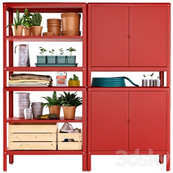 KOLBJORN Bookcase with 2 cabinets | IKEA 