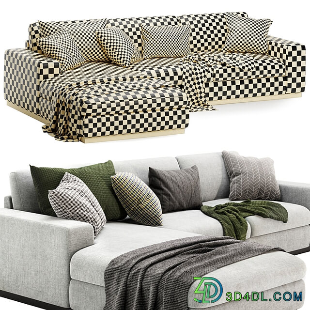 sepia corner sofa