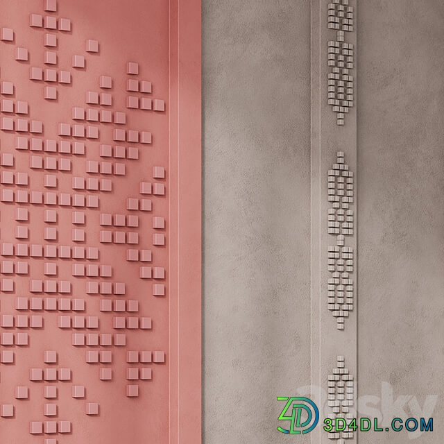 68 Mosaic headboard