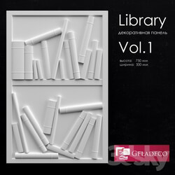 Library vol.1 decorative panel 