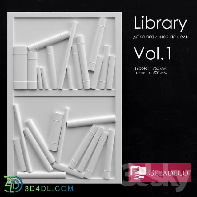 Library vol.1 decorative panel