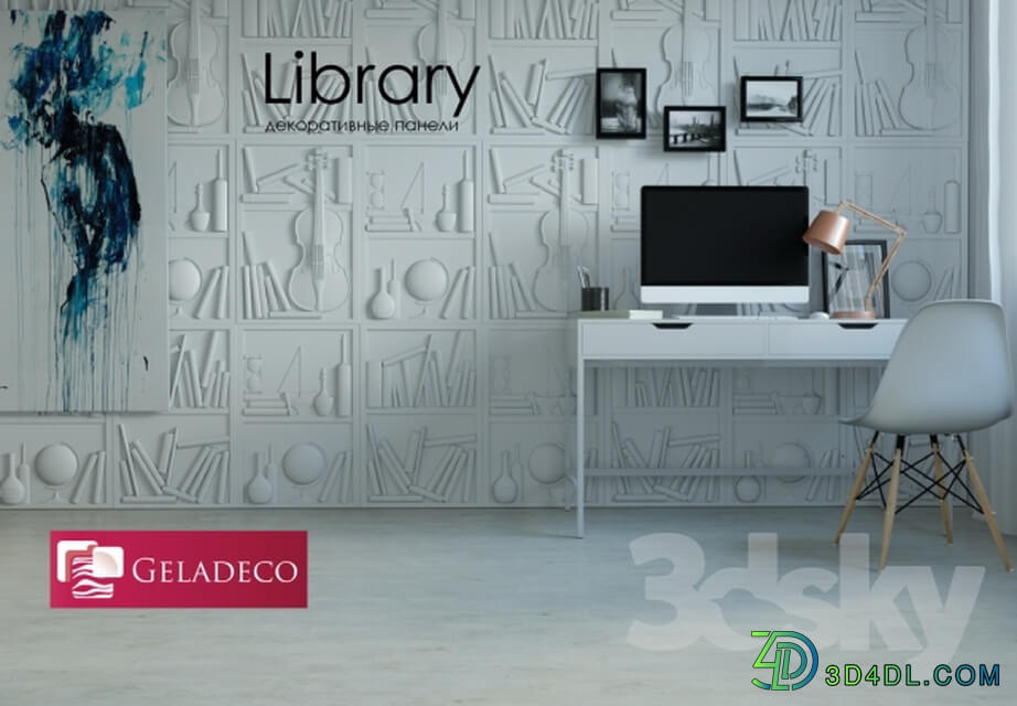 Library vol.1 decorative panel