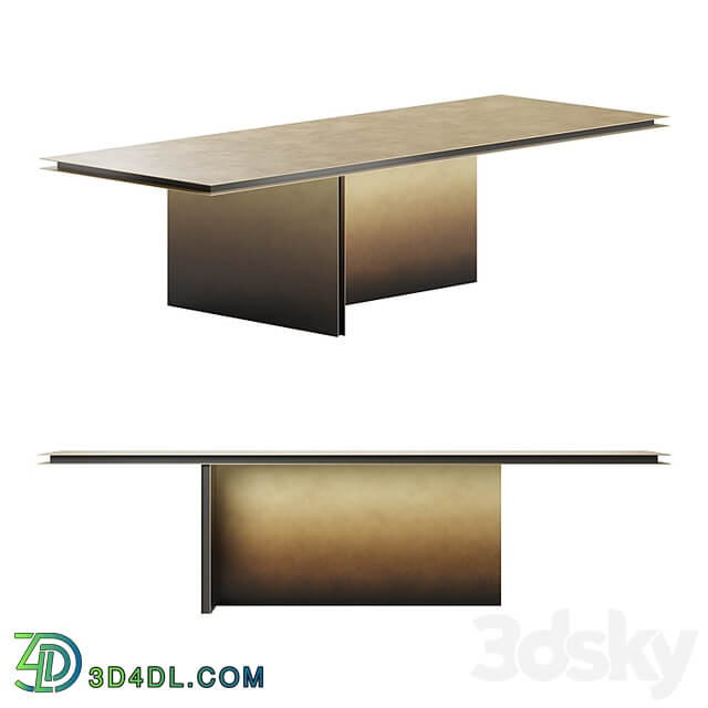 Folio dining table by De Castelli