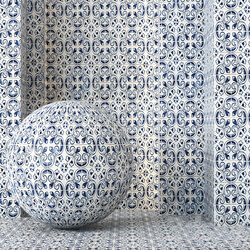 Moroccan Tile Texture 4K Seamless 4 Color 
