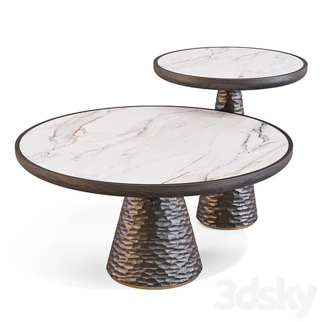 Poltrona Frau: DUO Pedestal Tables