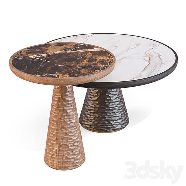 Poltrona Frau: DUO Pedestal Tables