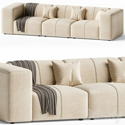 Stefano 3 Piece Sectional Sofa 