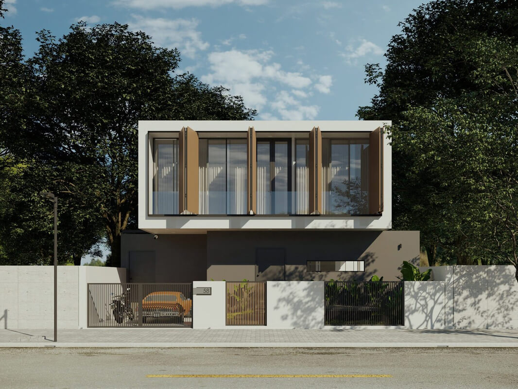  House Exterior Model by Minh Tran