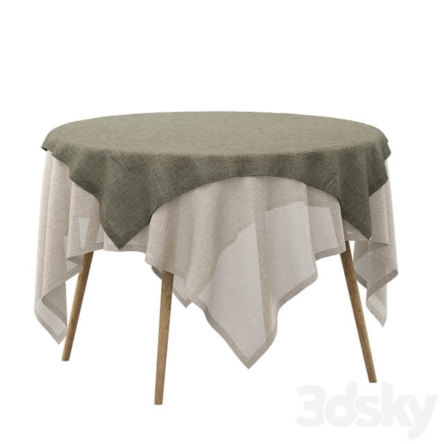 Set of linen tablecloths