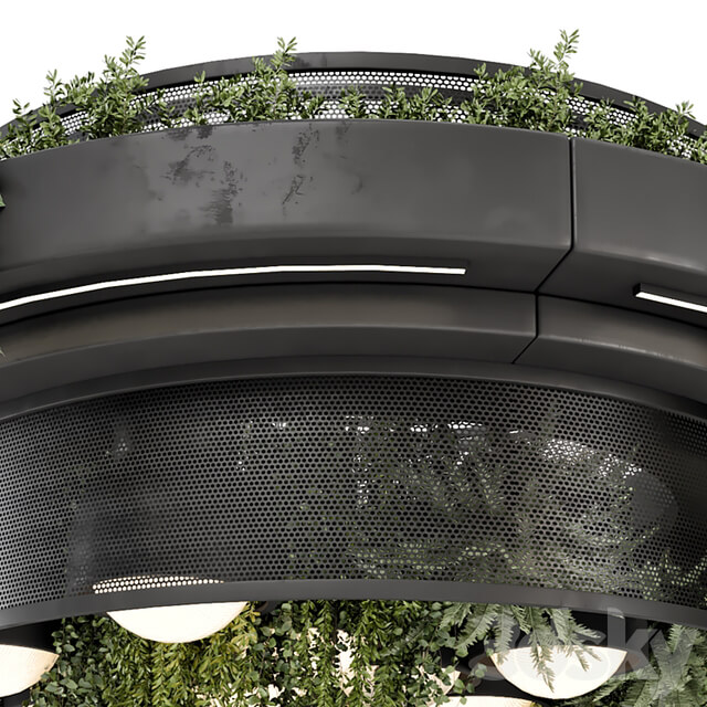 Indoor Hanging Plants in Metal Box Set 1506
