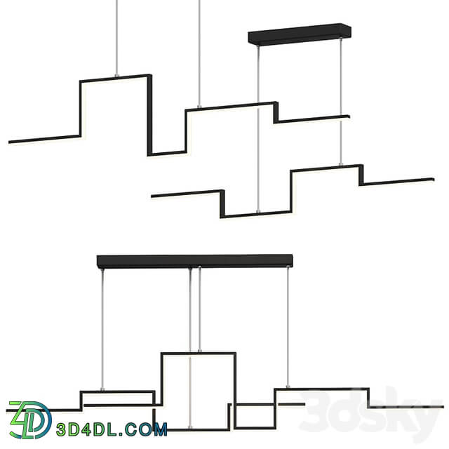 Nordic Geometry Linear Pendant