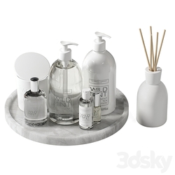 Decorative set 43 Bottles and candles 