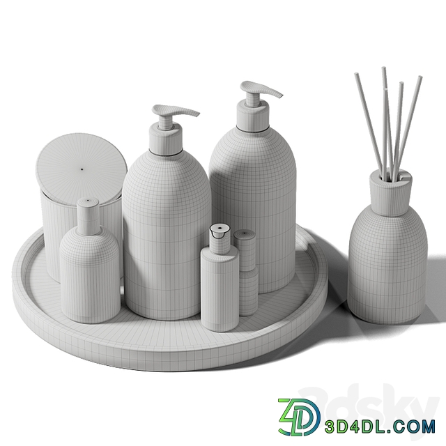 Decorative set 43 Bottles and candles