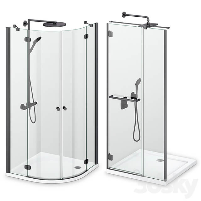 Shower enclosures Radaway Carena black