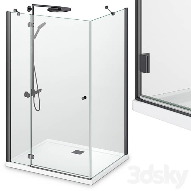 Shower enclosures Radaway Carena black