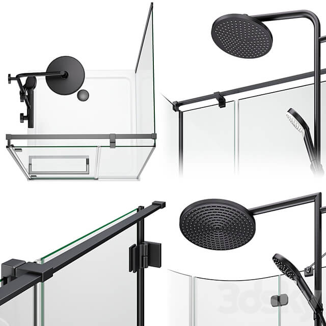 Shower enclosures Radaway Carena black