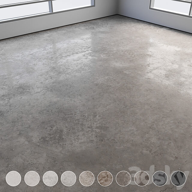 Self leveling concrete floor No. 21