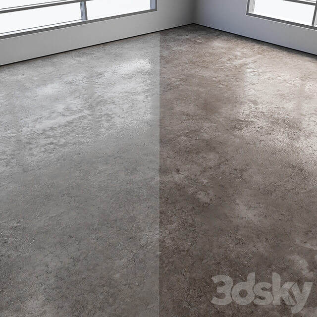 Self leveling concrete floor No. 21
