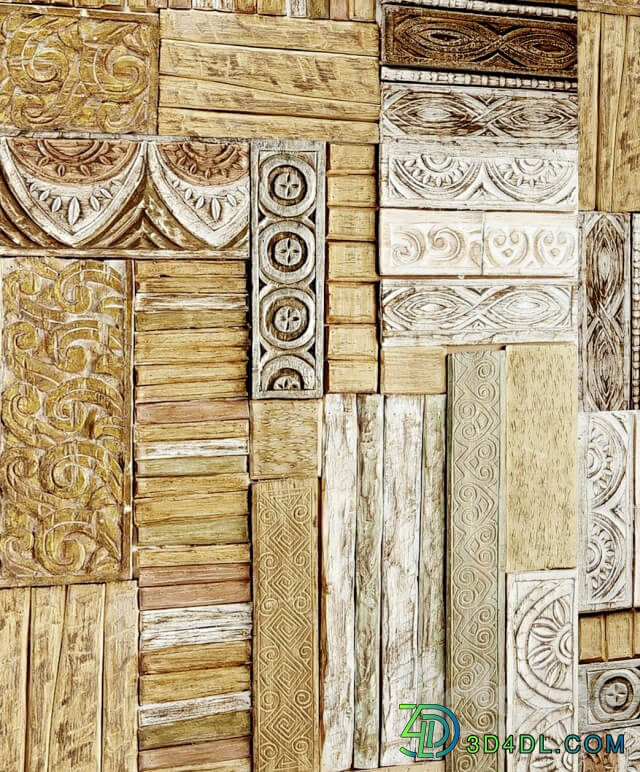 Board decor. Panel carving carved decor wall decor plank panel wooden decor boards wooden wall panel slats 3D Models