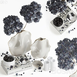 Decorative set with hydrangea 02 