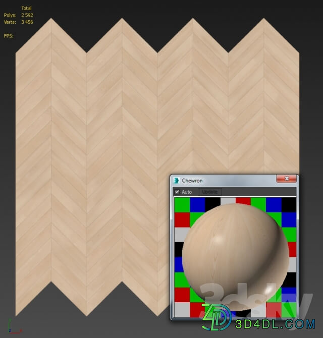 Parquet chevron classic light