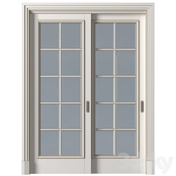 Sliding wardrobe doors in classic style. French Art Deco Sliding Folding Modern Doors Glass 