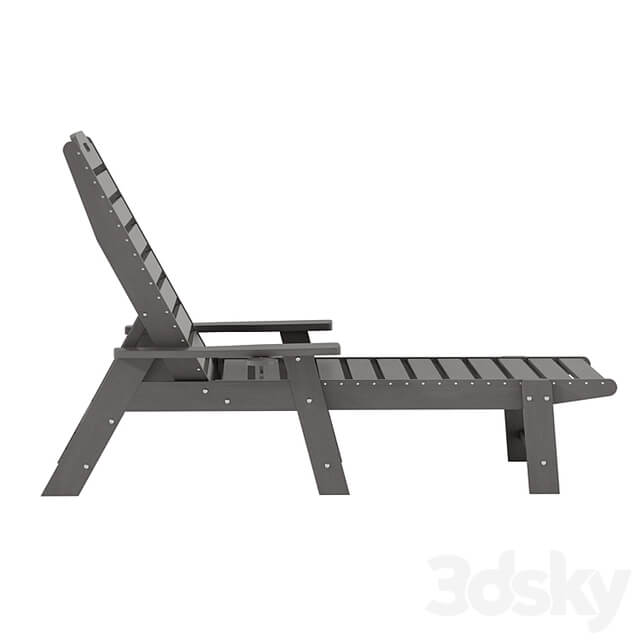 Monterey adjustable all weather adirondack lounger with cup holder