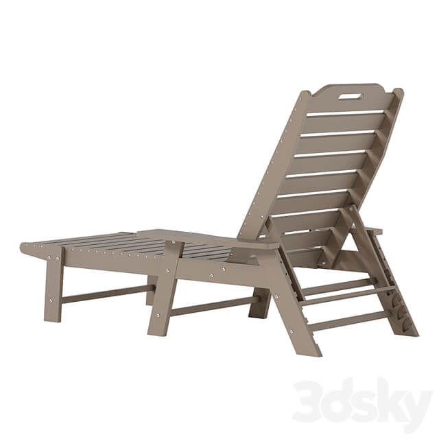 Monterey adjustable all weather adirondack lounger with cup holder