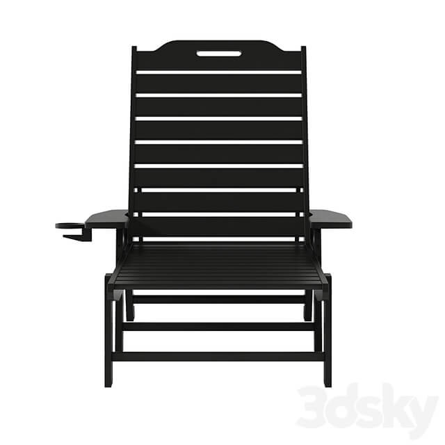Monterey adjustable all weather adirondack lounger with cup holder