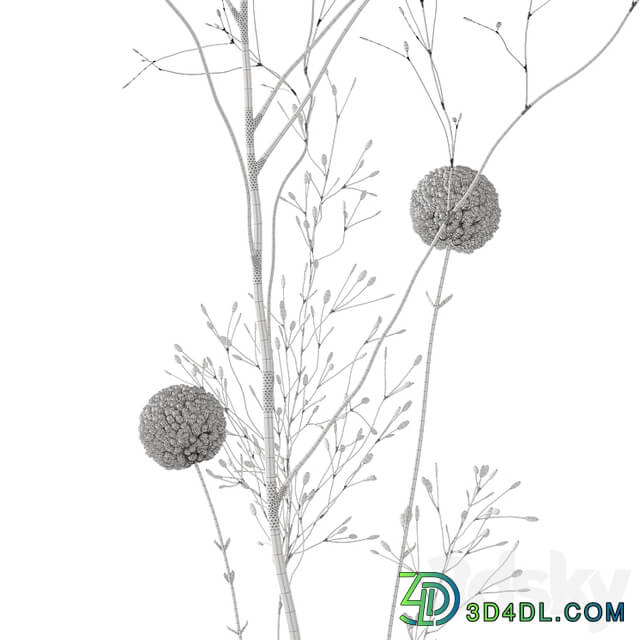 Decorative set 58 branch and candles